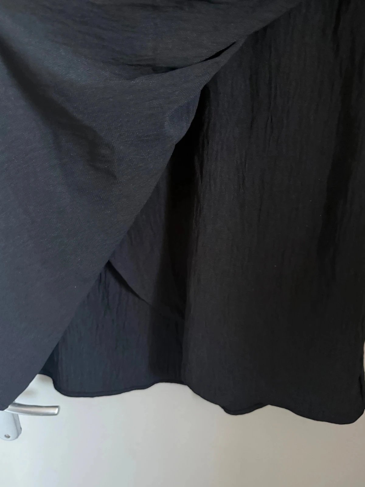 Black tie-front shirt dress Stradivarius - Size M (38) – photo 6